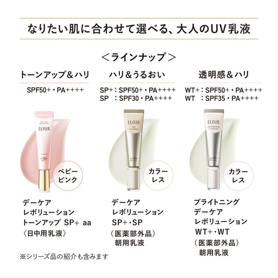 Shiseido Elixir Dagverzorging Revolutie WT SPF35 Anti-Aging Wit 35mL