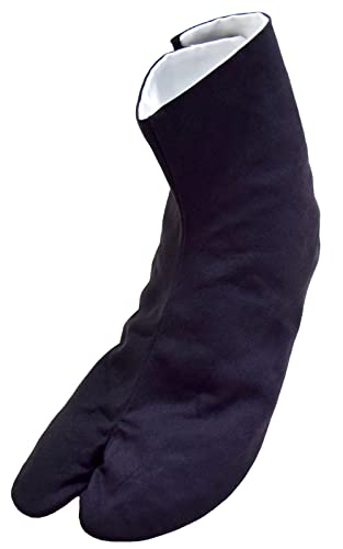 Ai Ai Cotton Tabi Socks with Black Sole Stain Resistant Japan Made 21 5 - 30 0cm - WAFUU JAPAN