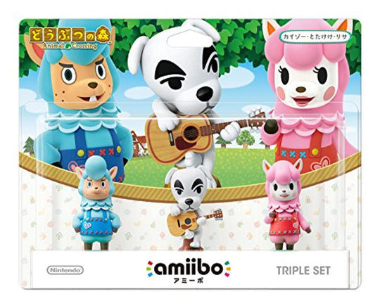 Amiibo Animal Crossing Triple Set Kaizo Totakeke Lisa Figures Collection - WAFUU JAPAN