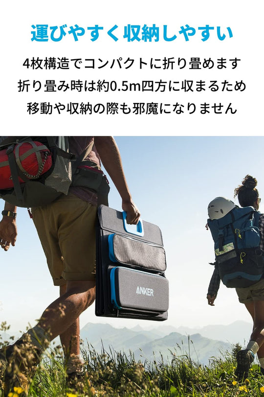 Anker 625 Solar Panel (100W) High-efficiency solar panel with foldable USB port - WAFUU JAPAN