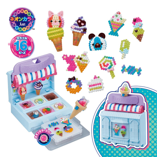 Aquabeads All In One Happy Ice Cream Shop Set AQ S103 Water Beads Toy for Kids - WAFUU JAPAN