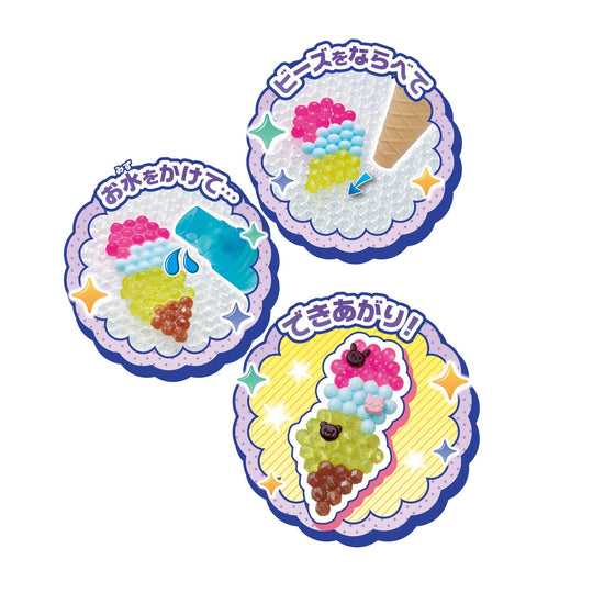 Aquabeads All In One Happy Ice Cream Shop Set AQ S103 Water Beads Toy for Kids - WAFUU JAPAN