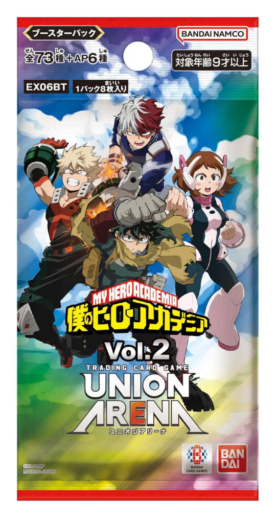 BANDAI UNION ARENA My Hero Academia Vol 2 Booster Pack Box 16 Packs - WAFUU JAPAN