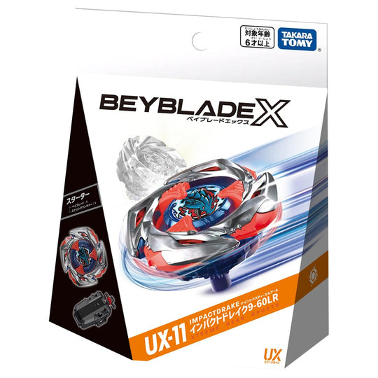 Beyblade X Starter Impact Drake UX - 11 9 - 60LR Toy Battle Top - WAFUU JAPAN