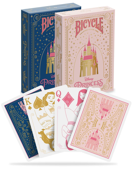 Bicycle Disney Princess Inspired Playing Cards Pink or Blue Edition - WAFUU JAPAN