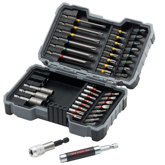 BOSCH Driver Bit Set 43 Pieces Hex Shank 635mm 9mm Groove 25mm Case 2607017164 - WAFUU JAPAN