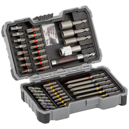 BOSCH Driver Bit Set 43 Pieces Hex Shank 635mm 9mm Groove 25mm Case 2607017164 - WAFUU JAPAN