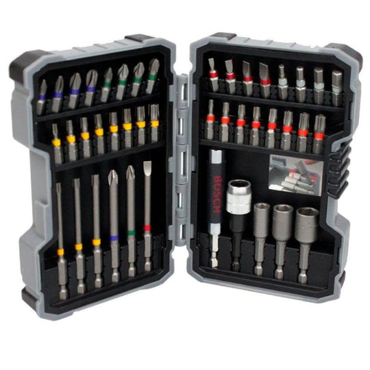 BOSCH Driver Bit Set 43 Pieces Hex Shank 635mm 9mm Groove 25mm Case 2607017164 - WAFUU JAPAN