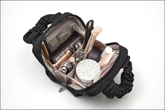 BRILMY FIRST ANNIVERSARY Cosmetic Pouch Transparent Design Time - Saving Black - WAFUU JAPAN