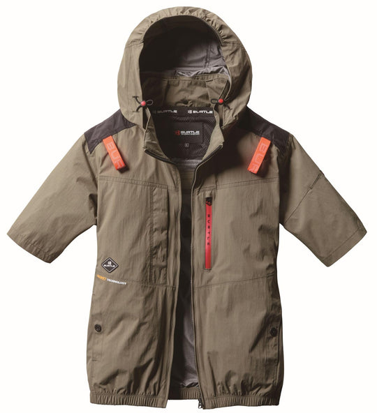 Burtle Aircraft Short Sleeve Blouson Unisex Spring Summer AC2086 Army Khaki - WAFUU JAPAN