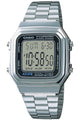 Casio Digital Klocka för Män med Vattentålig Design A178WA-1AJH Silver