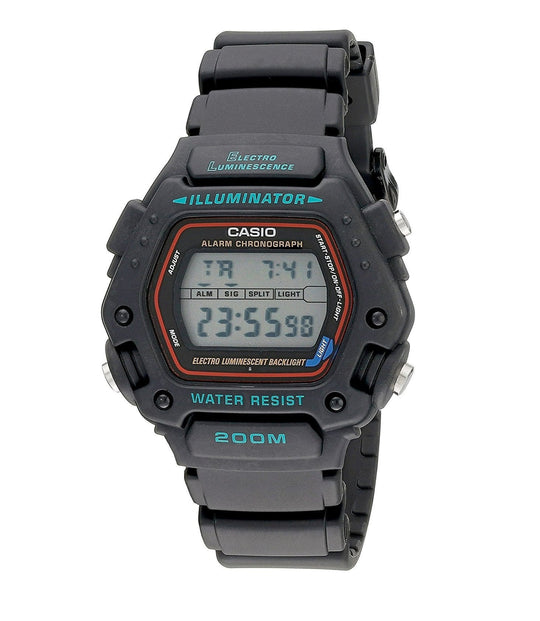 CASIO Digital Sports Watch Men's DW290 - 1 Black Reverse Import - WAFUU JAPAN