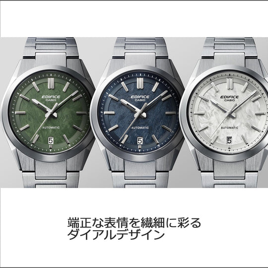 CASIO Edifice Automatic Watch Sapphire Glass EFK - 100YD - 3AJF Silver - WAFUU JAPAN