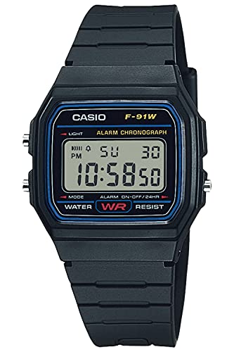 CASIO F - 91W - 1JH Collection Men's Digital Watch Black - WAFUU JAPAN