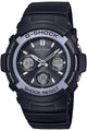 CASIO G-Shock 火焰限量版 太陽能電波手錶 AWG-M100FP-1A2JR 黑色