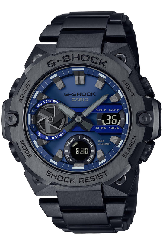 Casio G - Shock G - Steel GST - B400BD - 1A2 Smartphone Link Carbon Core Guard Gray - WAFUU JAPAN
