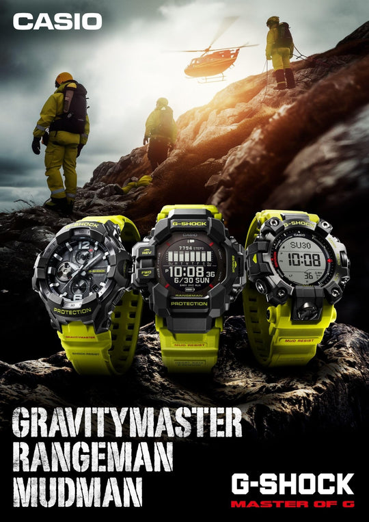 Casio G - Shock Gravitymaster Bluetooth Solar Watch GR - B300RY - 1A9 Yellow - WAFUU JAPAN
