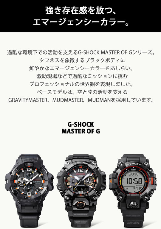 Casio G - Shock Mudman GW - 9500MEC - 1JF Solar Radio Black Mens Watch - WAFUU JAPAN