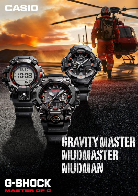 Casio G - Shock Mudman GW - 9500MEC - 1JF Solar Radio Black Mens Watch - WAFUU JAPAN
