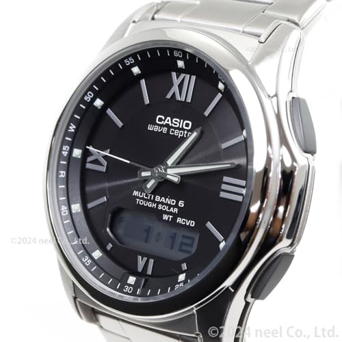 Casio Waveceptor Solar Watch WVA - M630D Silver Radio Controlled Timepiece - WAFUU JAPAN