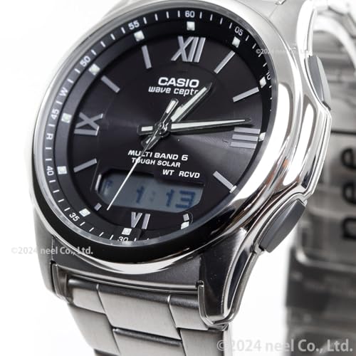 Casio Waveceptor Solar Watch WVA - M630D Silver Radio Controlled Timepiece - WAFUU JAPAN