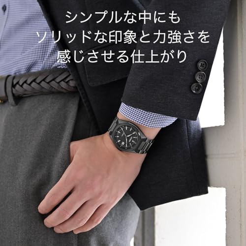 CITIZEN Attesa Eco - Drive Radio - Controlled Watch CB3045 - 61E Black Titanium - WAFUU JAPAN