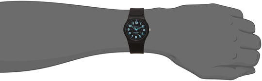 CITIZEN Q&Q Analog Waterproof Watch VP46 - 859 Men's Black Blue - WAFUU JAPAN