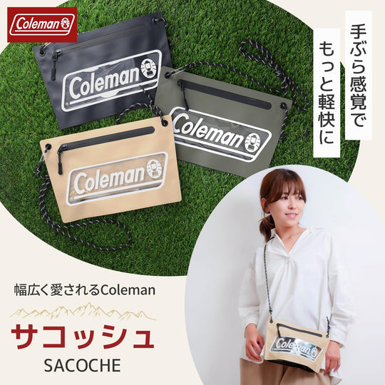 Coleman Seamless Sacoche Shoulder Bag VCO - 8780 Sand - WAFUU JAPAN
