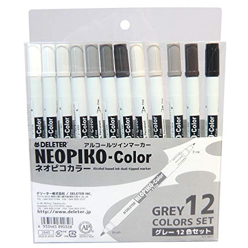 Deleter Neopico Grey color 12 Color Sets - WAFUU JAPAN