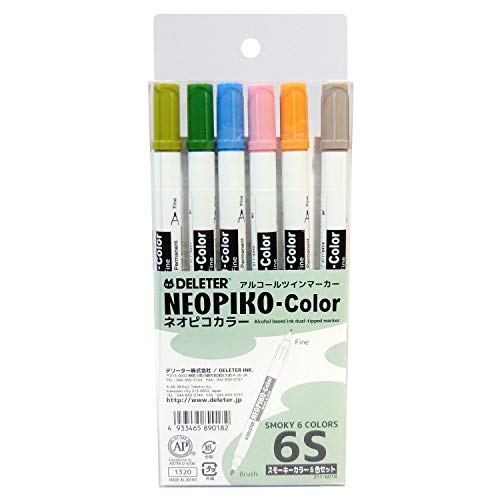 Deleter Neopiko Smoky color 6set - WAFUU JAPAN