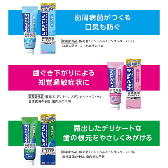 DentHealth Stinging Block Toothpaste for Dental Abscess Prevention 85g - WAFUU JAPAN