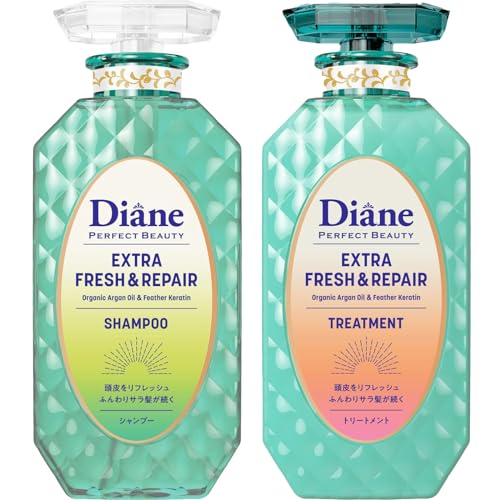 Diane Grapefruit & Peppermint Fragrance Extra Fresh & Repair Shampoo & Treatment set 450ml - WAFUU JAPAN