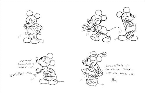 Disney Sketchbook Animation Art Collection - Sketchbook - Multicolor - 100 Pages - WAFUU JAPAN