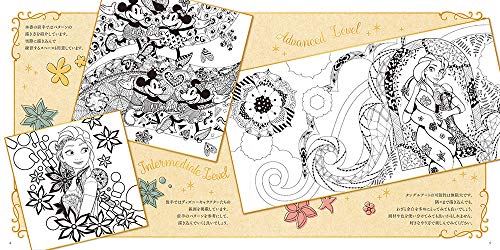 Disney Tangle Art Lesson Book Japanese - WAFUU JAPAN