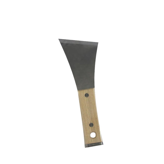Dogyu Wood Hundle 70mm Stainless Steel Y‑Shaped Scraper - WAFUU JAPAN