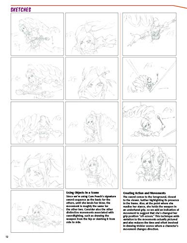 Drawing Fantastic Female Fighters Manga Art Book with 1200 Illustrations - WAFUU JAPAN