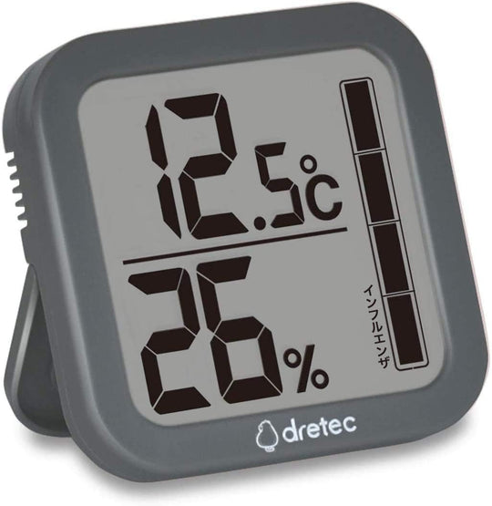 dretec Digital Thermo - Hygrometer Large Screen Stylish Beige O - 402BEDI - WAFUU JAPAN