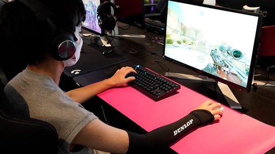 DUNLOP Gaming Muscle Arm Supporter for Right Arm FPS TPS Black Japan Made - WAFUU JAPAN