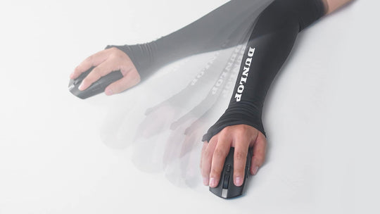 DUNLOP Gaming Muscle Arm Supporter for Right Arm FPS TPS Black Japan Made - WAFUU JAPAN