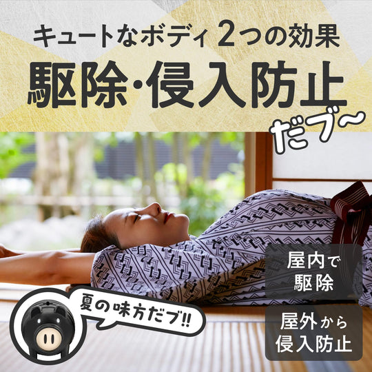 Earth Nomat Mosquito Repellent Black Pig Indoor Outdoor Unscented 180 Days Set - WAFUU JAPAN