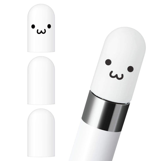 ELECOM Apple Pencil Cover Replacement Cap Silicon 2 pcs White 1 pc TB-APEACWH - WAFUU JAPAN