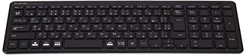 ELECOM Keyboard Bluetooth Pantograph Compact Keyboard for Windows Mac iOS Android TK-FBP101BK - WAFUU JAPAN