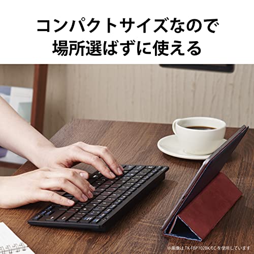 ELECOM Keyboard Bluetooth Pantograph Compact Keyboard for Windows Mac iOS Android TK-FBP101BK - WAFUU JAPAN