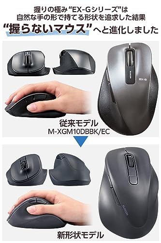 Elecom Mouse Wireless Mouse EX-G Bluetooth Quiet M-size 5 buttons Multi-pairing - WAFUU JAPAN