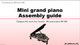 ELEKIT Mini grand piano AW-865 Craft kit English translation manual