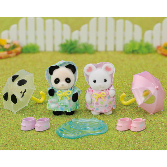 EPOCH Sylvanian Families Hoikuen Nakayoshi Baby Set -Rain Fall- S-74 - WAFUU JAPAN