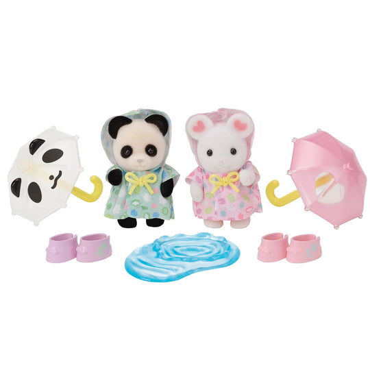 EPOCH Sylvanian Families Hoikuen Nakayoshi Baby Set -Rain Fall- S-74 - WAFUU JAPAN