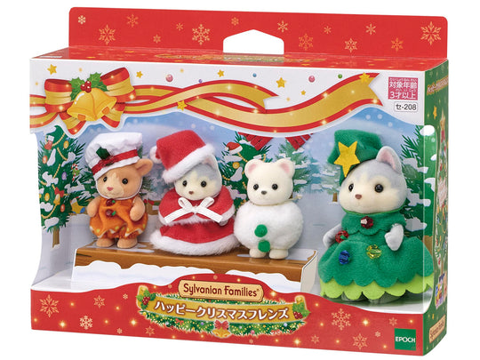 EPOCH Sylvanian Families Seasonal Happy Christmas Friends Se-208 - WAFUU JAPAN