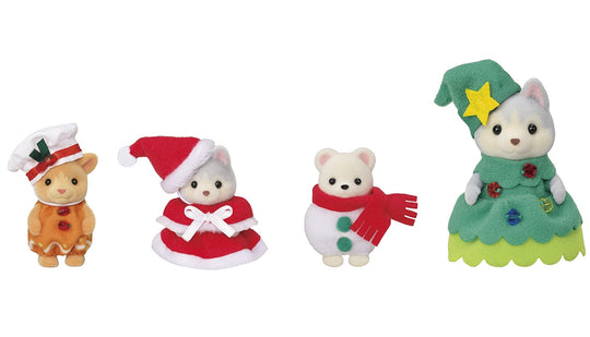 EPOCH Sylvanian Families Seasonal Happy Christmas Friends Se-208 - WAFUU JAPAN