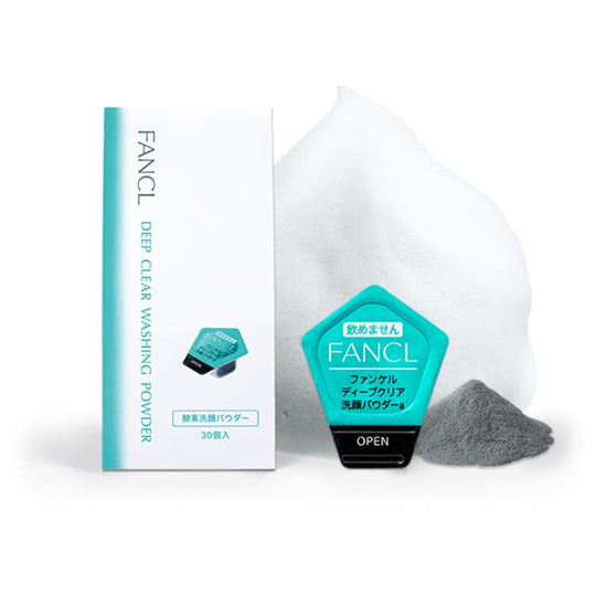 FANCL Deep Clear Enzyme Face Wash Powder 30 Pack Pore Cleansing - WAFUU JAPAN